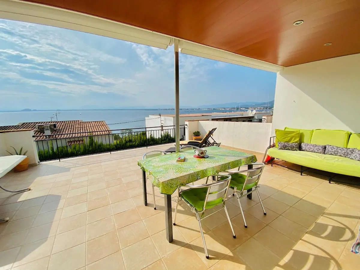 Central Bajo 4 - Apartamento Con Espaciosa Terraza - Vistas Al Mar - Parking Roses
