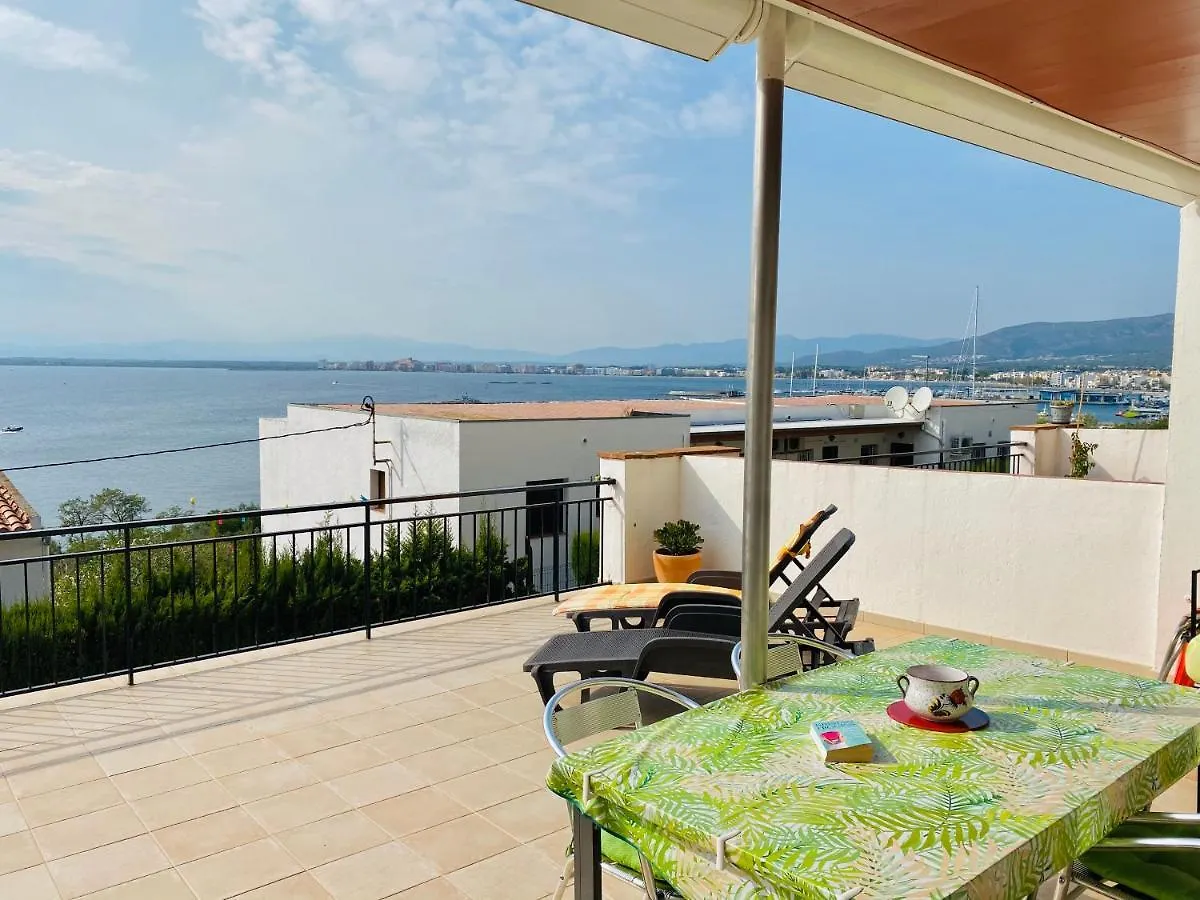 Central Bajo 4 - Apartamento Con Espaciosa Terraza - Vistas Al Mar - Parking Roses